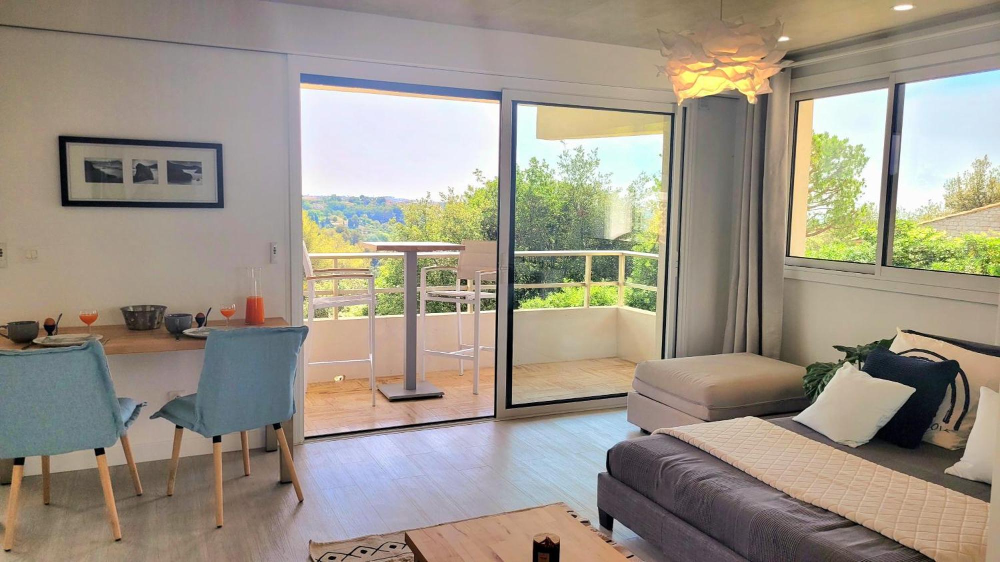 Studio Climatise, Vue Imprenable-Wifi Vence Exterior photo
